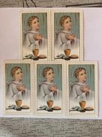 11 oude communieprentjes met randjes in kant geknipt, Verzamelen, Ophalen of Verzenden, Nieuw, Prent