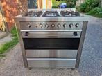 5-pit gasfornuis met elektrische oven, Ophalen, Gebruikt, Hete lucht, 60 cm of meer
