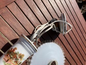 Hanglamp opaline met dubbele katrol beschikbaar voor biedingen