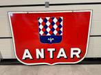 Zeer groot emaille reclamebord van het franse oliemerk Antar, Enlèvement, Comme neuf, Panneau publicitaire