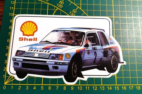 Sticker Peugeot 205 T16 Shell (MACline), Collections, Autocollants, Enlèvement ou Envoi