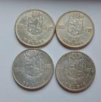 België 4 x 100 francs zilver, Postzegels en Munten, Zilver, Ophalen of Verzenden, Zilver, Losse munt
