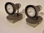 Opbouw spot 2x incl. Led lamp, Huis en Inrichting, Lampen | Spots, Metaal of Aluminium, Ophalen of Verzenden, Zo goed als nieuw