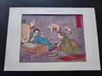 Japanse print Tsukioka Yoshitoshi Meiji tijdperk yokai, Antiek en Kunst, Kunst | Etsen en Gravures, Ophalen of Verzenden