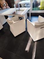 Table à manger Joli et 4 fauteuils en cuir, Enlèvement