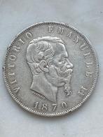 3 zilveren munten van 5 lire, Postzegels en Munten, Italië, Zilver, Ophalen, Losse munt