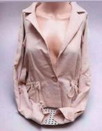 ✨️JF LEFON Jasje/Blazer Maat 38 Topstaat✨️✨️, Kleding | Dames, Jasjes, Kostuums en Pakken, Maat 38/40 (M), Jf Lefon, Beige, Ophalen of Verzenden
