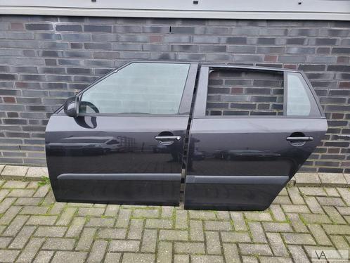 Skoda Fabia 2 2007 - 2013 deur linksvoor zwart €75 compleet, Auto-onderdelen, Carrosserie, Deur, Skoda, Voor, Links, Gebruikt