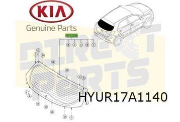 Kia Rio (3/21-) achterruit (privacy / verwarming) (5-drs.) O beschikbaar voor biedingen