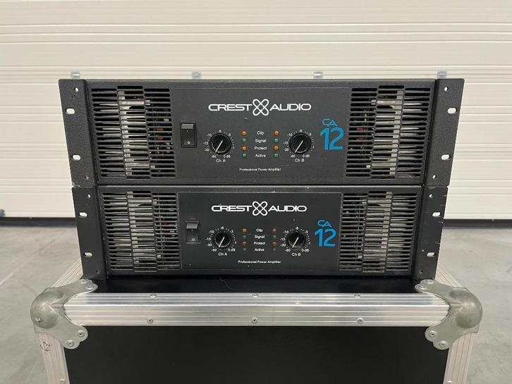 Crest Audio CA12 2x1200W/4Ohm (2x), Audio, Tv en Foto, Luidsprekerboxen, Gebruikt, 120 watt of meer, Ophalen of Verzenden