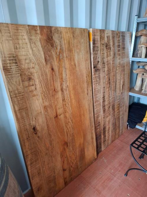 1 mango houten tafelblad 1.60m x 90cm! NIEUW! de laatste!, Huis en Inrichting, Tafelonderdelen, Zo goed als nieuw, Tafelblad, Ophalen of Verzenden