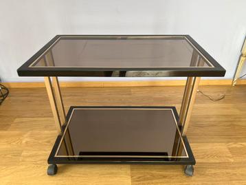 Table d'appoint vintage en verre, Enlèvement