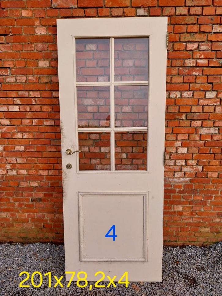 Volhouten binnendeuren, Doe-het-zelf en Bouw, Deuren en Vliegenramen, Gebruikt, Binnendeur, Ophalen