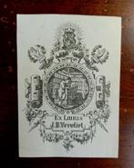 Ex libris J.B. Vervliet door Jos Ratinckx, Antiek en Kunst, Kunst | Etsen en Gravures, Ophalen of Verzenden