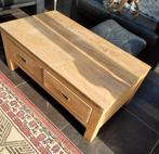 table en teck avec 2 tiroirs, Ophalen, Zo goed als nieuw, Teakhout