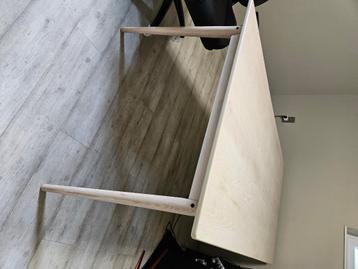 Table bois clair 1m*2m, 150 à 200 cm, Cinq personnes ou plus, Enlèvement, Utilisé