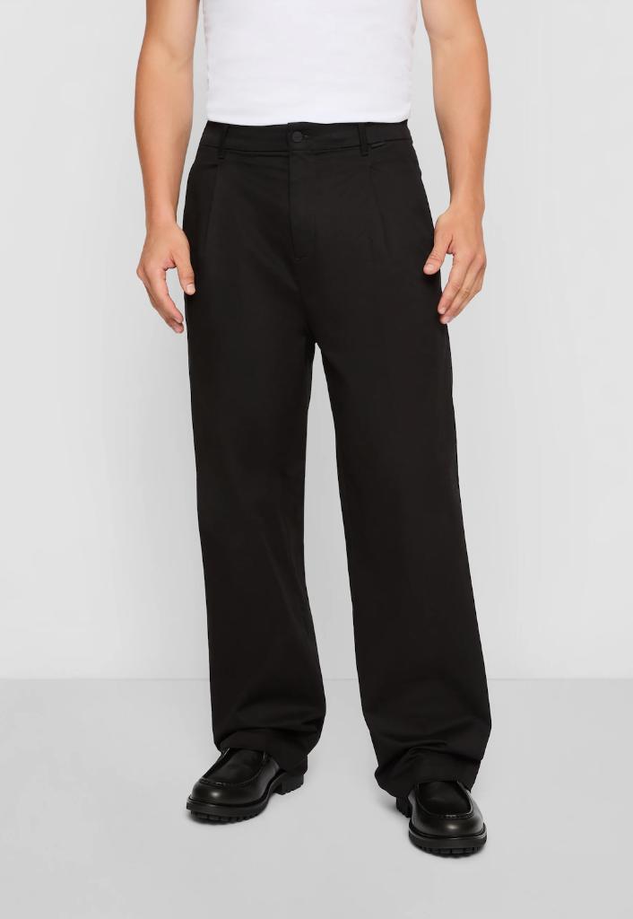 Calvin Klein Wide leg broek - zwart, Kleding | Heren, Broeken en Pantalons, Zo goed als nieuw, Zwart, Ophalen of Verzenden