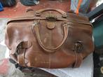Sac voyage cuir henry saxel (vintage), 30 cm ou plus, Enlèvement ou Envoi, 35 à 55 cm, Brun