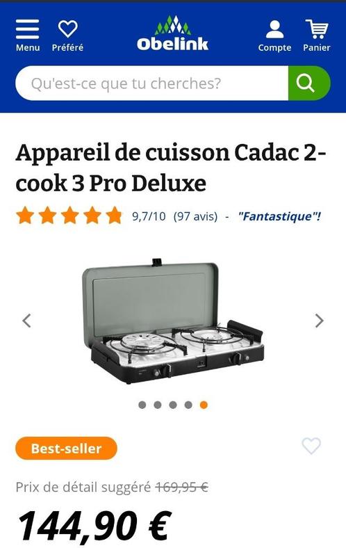 Cadac camping gasfornuis, Caravans en Kamperen, Kampeeraccessoires, Nieuw, Ophalen