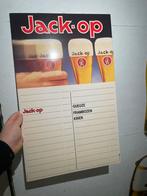 Jack-op prijslijst 1987, Verzamelen, Ophalen of Verzenden, Zo goed als nieuw, Reclamebord, Plaat of Schild, Overige merken