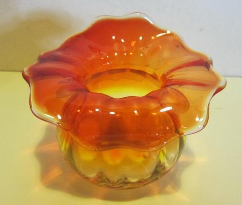 Mini vase Legras antique en verre ambréine, Antiquités & Art, Antiquités | Verre & Cristal, Envoi