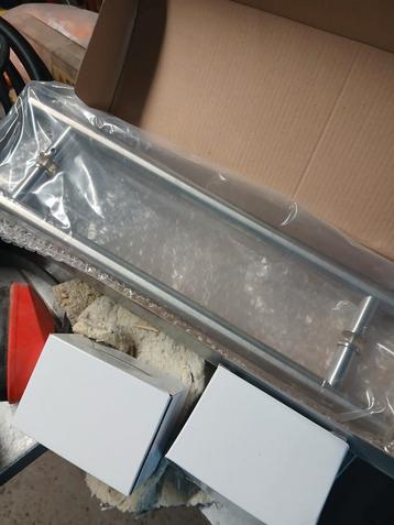 Deurtrekker en scharnieren,  nieuw, Enlèvement, Comme neuf, Inox