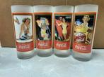 Retro coca cola glazen, Verzamelen, Glas en Drinkglazen, Ophalen