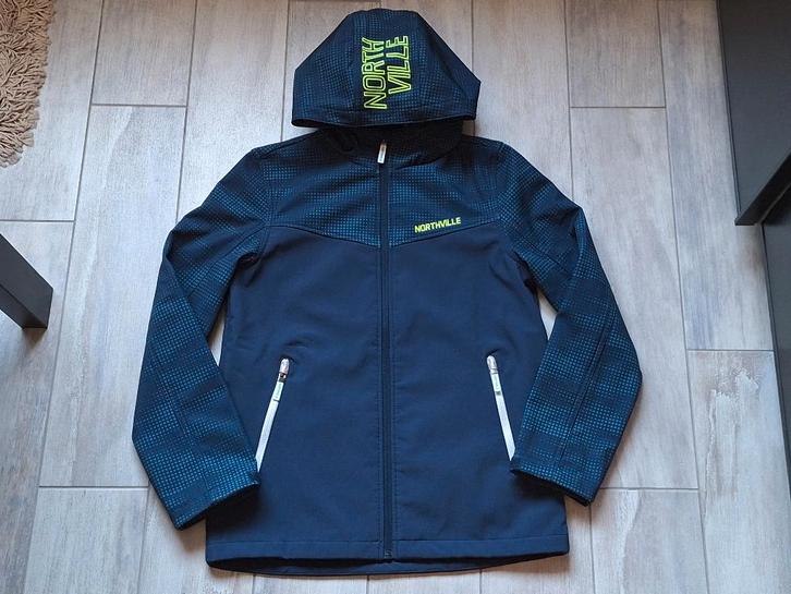 ★ M158 - Softshell jas, Kinderen en Baby's, Kinderkleding | Maat 158, Zo goed als nieuw, Jongen, Jas, Ophalen of Verzenden