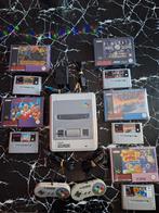 Super Nintendo-console + 5 games in dozen + 2 controllers en, Games en Spelcomputers, Ophalen of Verzenden, Nieuw, Met 2 controllers