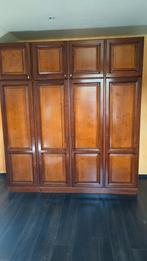 Lit-armoire en merisier style Louis XVIII, Huis en Inrichting, Slaapkamer | Complete slaapkamers, Ophalen, Zo goed als nieuw, Tweepersoons