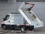 Iveco Daily 35C16 Kipper met Kraan Dubbellucht 3,5t Trekhaak, Stof, Gebruikt, Euro 6, Iveco