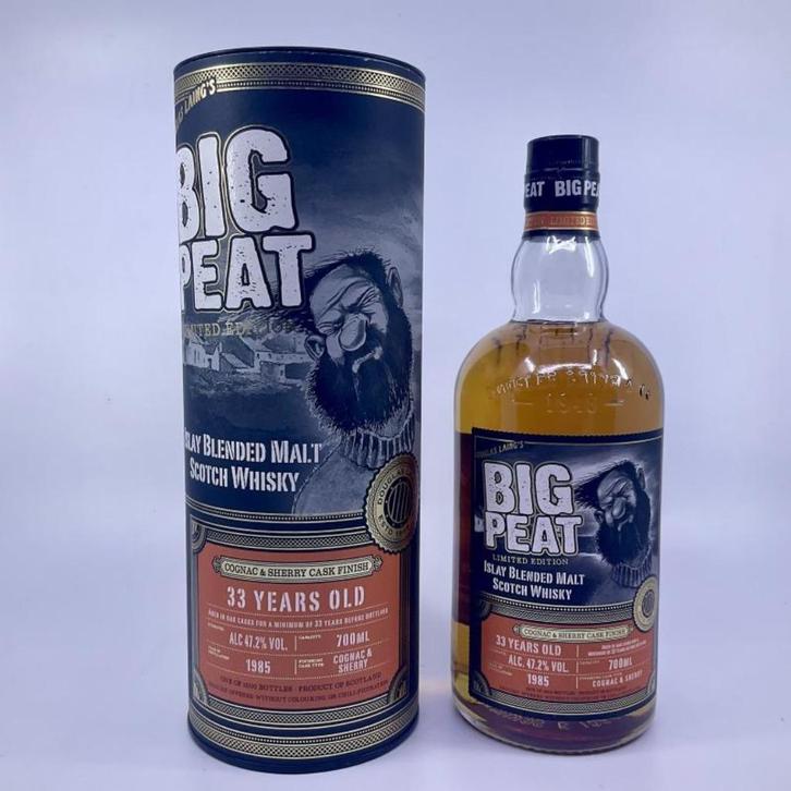 Big Peat 1985 Small Batch 33 Year Old, Verzamelen, Wijnen, Nieuw, Overige typen, Overige gebieden, Vol, Ophalen of Verzenden
