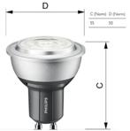 8x Philips MASTER LED spot GU10 dimbaar, Ophalen of Verzenden, Zo goed als nieuw, Led