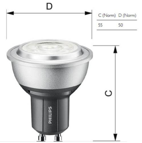 8x Philips MASTER LED spot GU10 dimbaar, Huis en Inrichting, Lampen | Spots, Zo goed als nieuw, Led, Ophalen of Verzenden