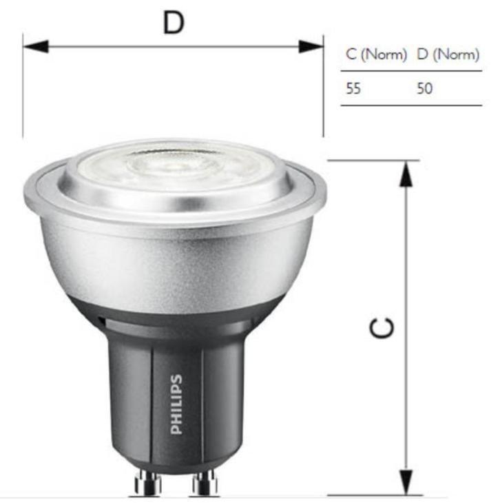 8x Philips MASTER LED spot GU10 dimbaar, Huis en Inrichting, Lampen | Spots, Zo goed als nieuw, Led, Ophalen of Verzenden