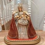 Beeld van Madonna met kind onder glazen stolp, Antiek en Kunst, Ophalen