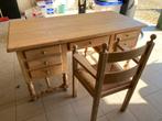 Massief eikenhouten bureau, Huis en Inrichting, Ophalen, Bureau
