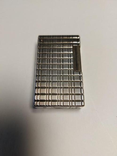S.T. Dupont Ligne 2 Zilver Groot aansteker, Verzamelen, Rookartikelen, Aanstekers en Luciferdoosjes, Gebruikt, Aansteker, Ophalen of Verzenden