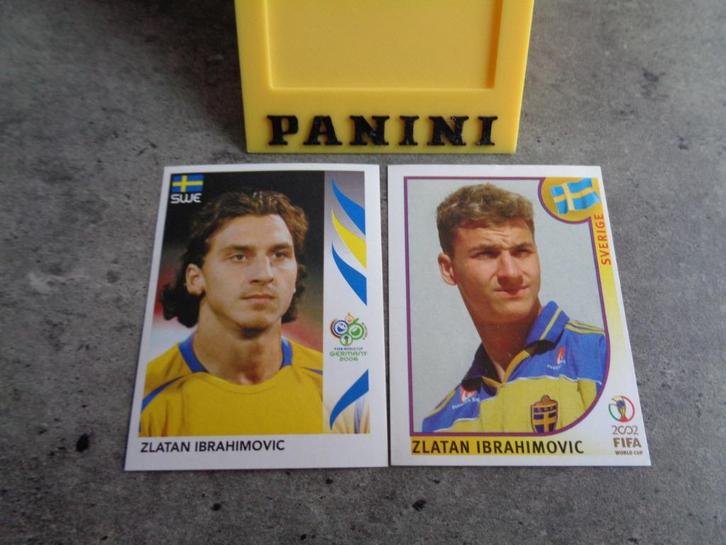 PANINI STICKERS   IBRAHIMOVIC    2X WORLD CUP 2002  2006, Verzamelen, Stickers, Ophalen of Verzenden