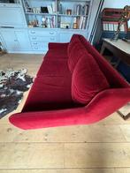 Fluwelen zetel rood - nieuwstaat!, Huis en Inrichting, Ophalen, Zo goed als nieuw