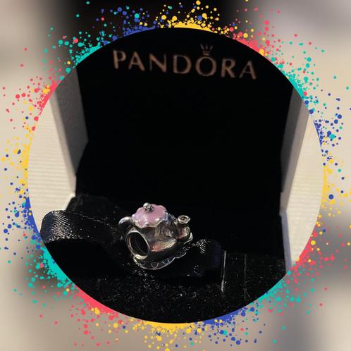 Authentique et magnifique bille de Pandora ! (La théière), Handtassen en Accessoires, Bedels, Zo goed als nieuw, Pandora, Zilver