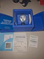 Swatch x Omega Mission Superblauwe maanfase, Handtassen en Accessoires, Horloges | Heren, Kunststof, Polshorloge, Nieuw, Kunststof