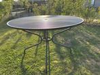 Ijzeren tuintafel, Tuin en Terras, Ophalen, Gebruikt, Rond, Metaal