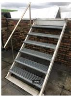 trap staal/galva 7tr met leuning, Doe-het-zelf en Bouw, Ladders en Trappen, Ophalen, Trap