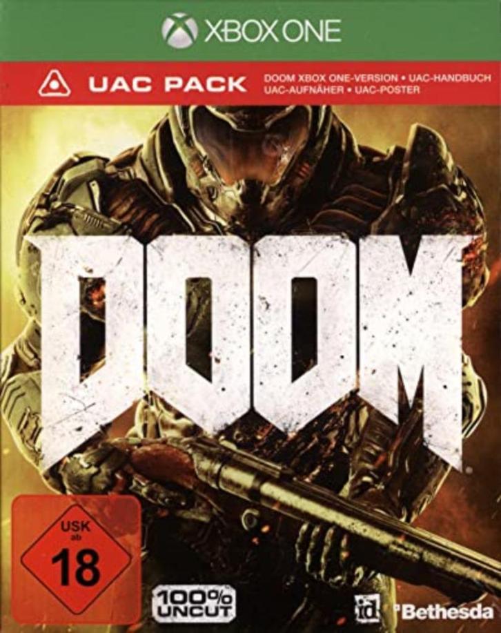 Doom (Xbox One)., Games en Spelcomputers, Games | Xbox One, Zo goed als nieuw, Shooter, 1 speler, Vanaf 18 jaar, Ophalen of Verzenden