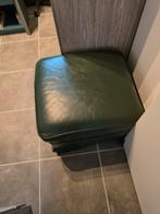 Poef in leer'groen AFM.60+60+40, Huis en Inrichting, Zetels | Voetbanken en poefs, Ophalen, Leer