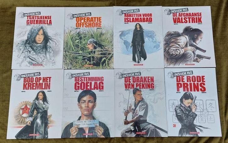 8x Insiders volledige reeks NIEUWSTAAT, Livres, BD, Comme neuf, Série complète ou Série, Enlèvement ou Envoi