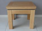 Vierkante bijzettafel - blanke eik, Huis en Inrichting, Minder dan 55 cm, Vierkant, Zo goed als nieuw, Hout