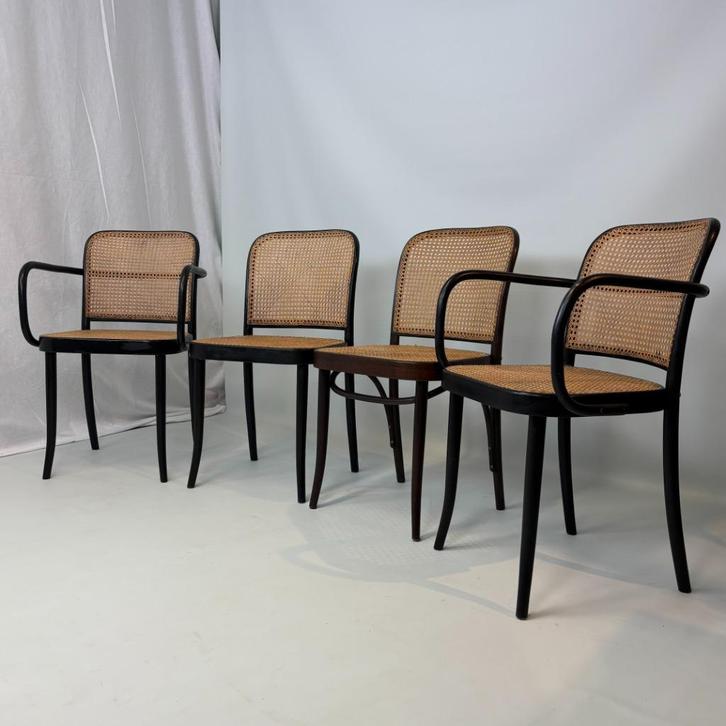Model 811 stoelen van Josef Hoffmann voor Drevounia, Antiek en Kunst, Antiek | Meubels | Stoelen en Sofa's, Ophalen of Verzenden