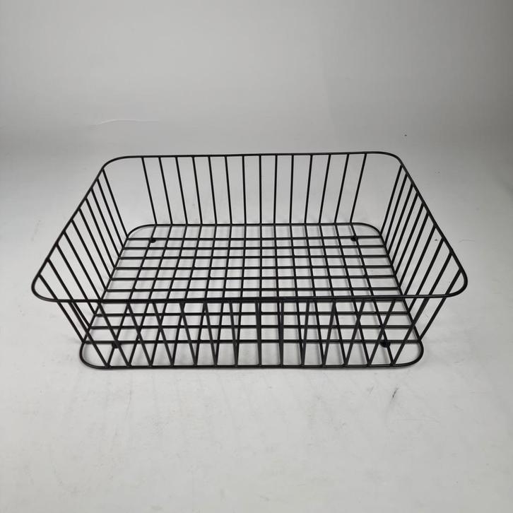 XLBOOM Design draadmand zwart, Huis en Inrichting, Woonaccessoires | Schalen en Manden, Nieuw, Mand, Rechthoekig, Overige materialen